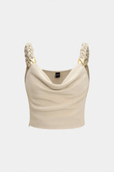 "Braided Cowl Neck Cami Top"