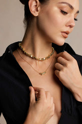 "Alloy Irregular Pendant Necklace"