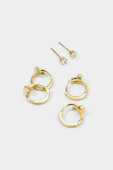 "Alloy Round Rhinestone Earrings"