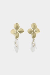"Alloy 3D Floral Fringe Earrings"