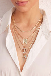 "Alloy Layered Necklace"