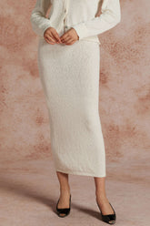 "Basic Solid Texture Skirt"