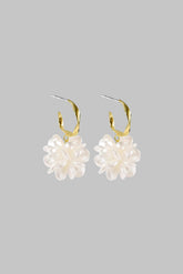 "Alloy 3D Floral Earrings"