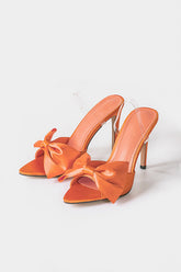 "Bowtie Slingback High Heels"