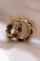 "Crystal Hoop Earrings"