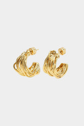 "Alloy C-Shaped Irregular Earrings"
