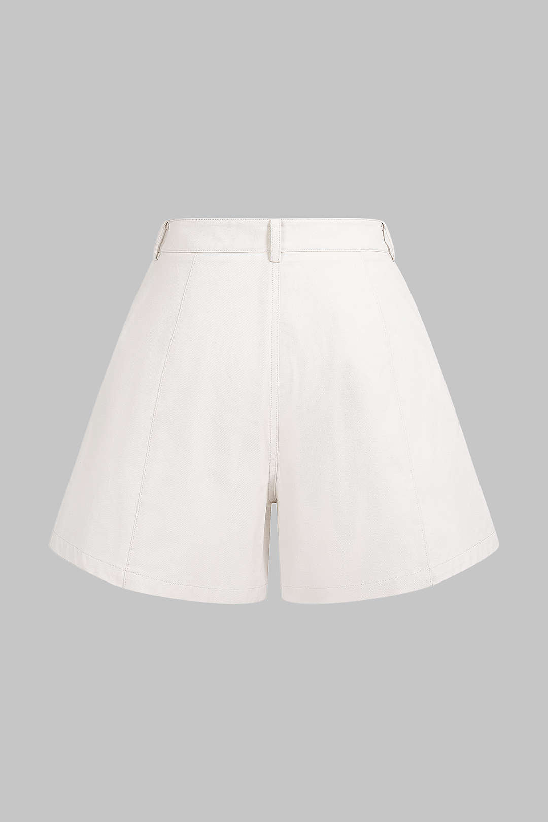 "Crossed Strappy High Waist Wide Leg Shorts"