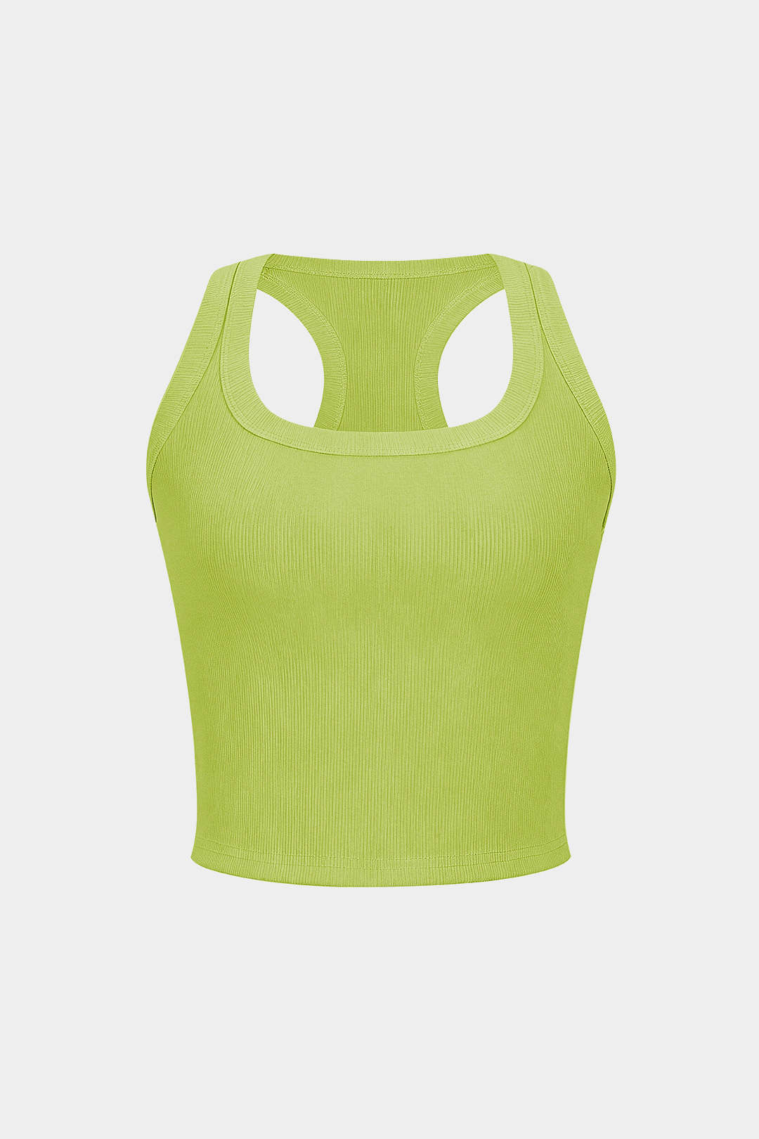 "Basic U-Neck Crop Tank Top"