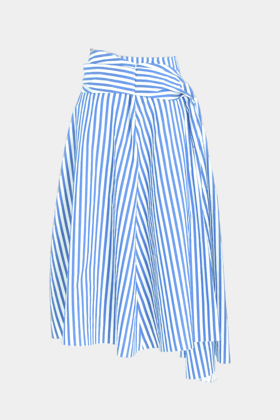 "Contrast Stripe Tie Skirt"