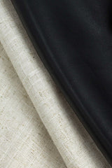 "Contrast Color Block Print Straight-leg Trousers"