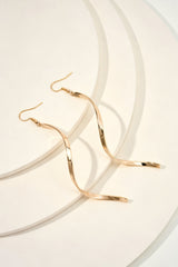 "Alloy Wavy Earrings"