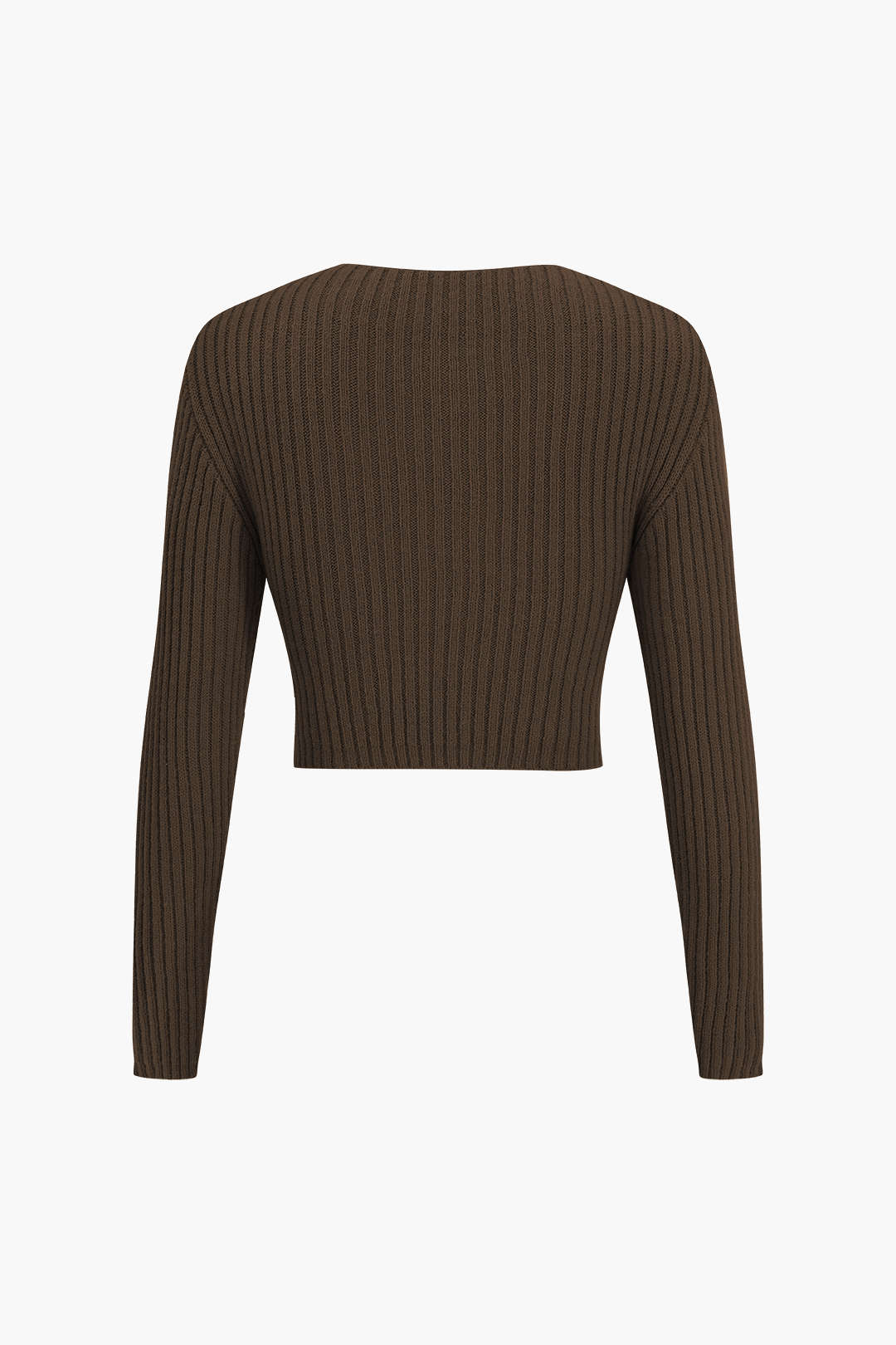 "Crossed Sweater Long-Sleeve Top"