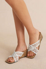 "Crossed Cut Out Square Toe Sandals"