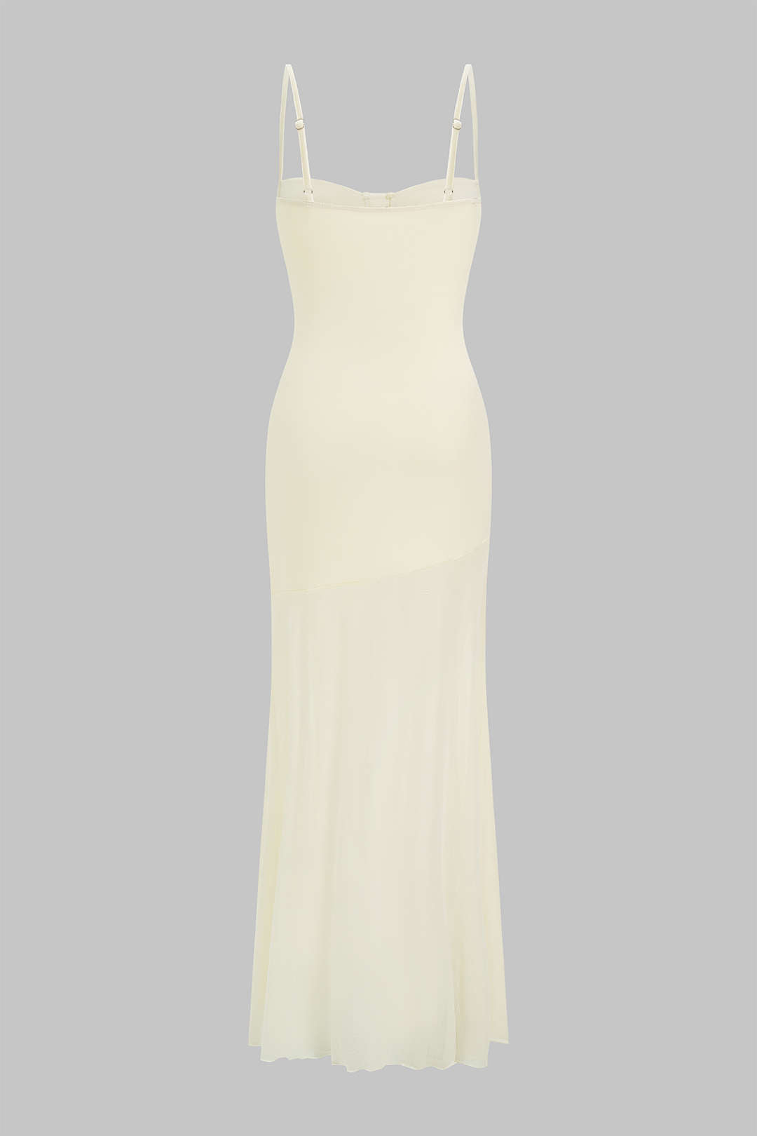 "Cut Out Backless High Slit Slip Sleeveless Maxi Dress"