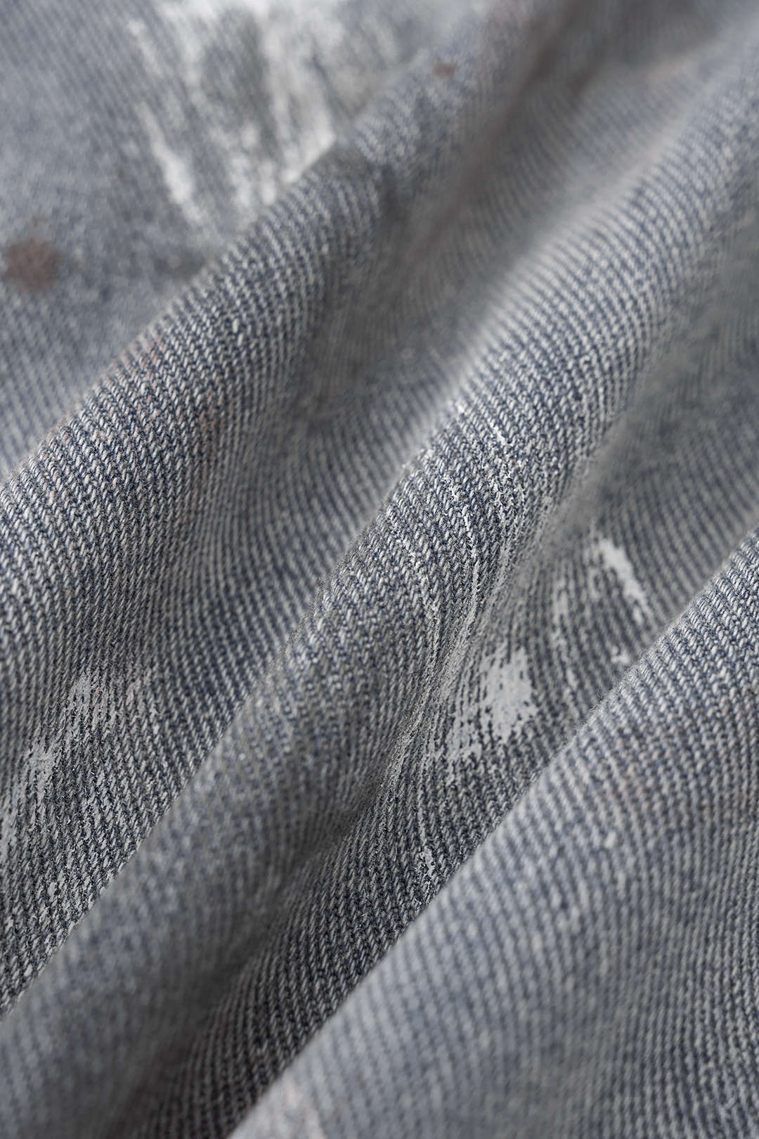 "Denim Graffiti Print Ziper Pocket Straight Leg Jeans"