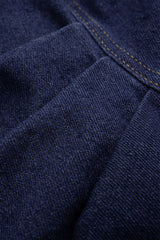 "Denim Bow Ruched Outerwear"
