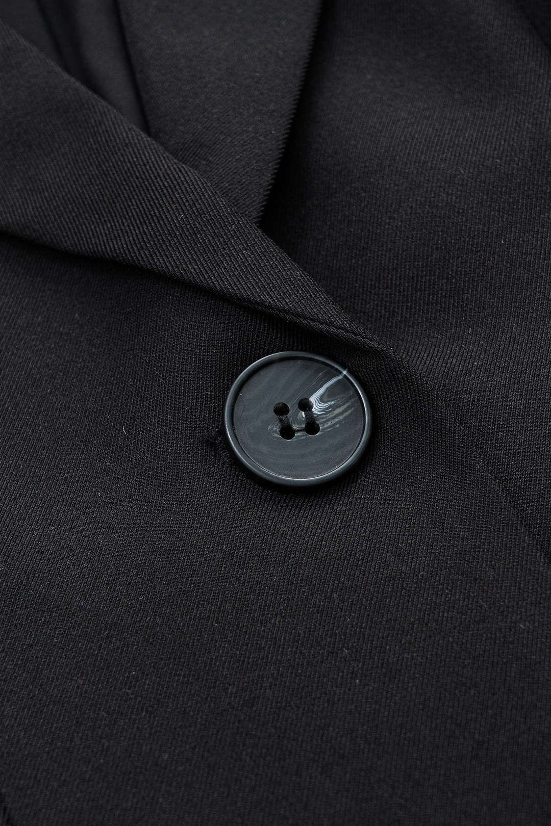 "Button V-Neck Pocket Long Sleeve Mini Dress"