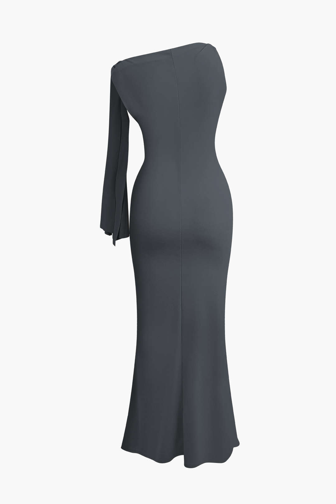"Asymmetrical Twist Knot Mermaid Maxi Dress"