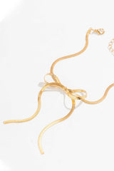 "Chain Anklet Bow Anklet"