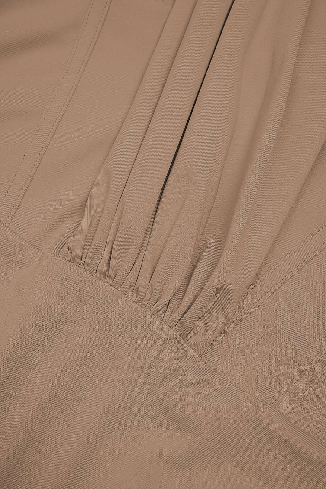 "Asymmetrical Ruched Corset Zipper Long-Sleeve Bodysuit"