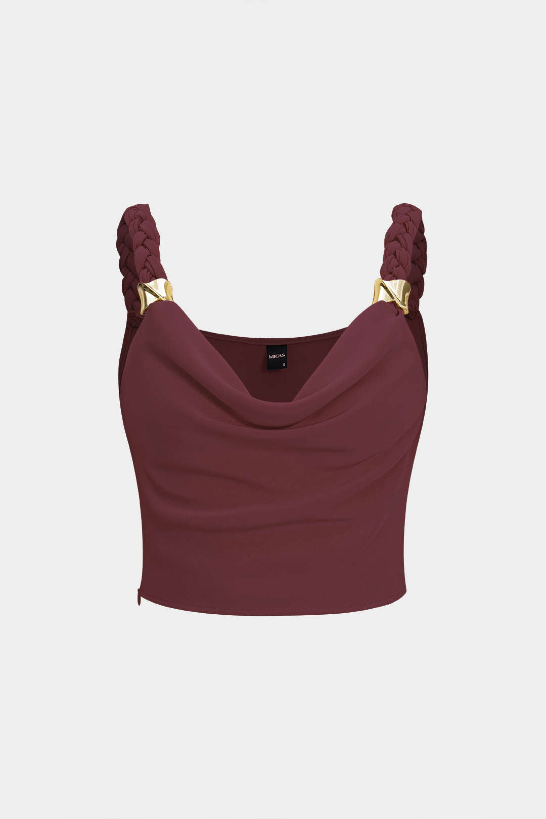 "Braided Cowl Neck Cami Top"