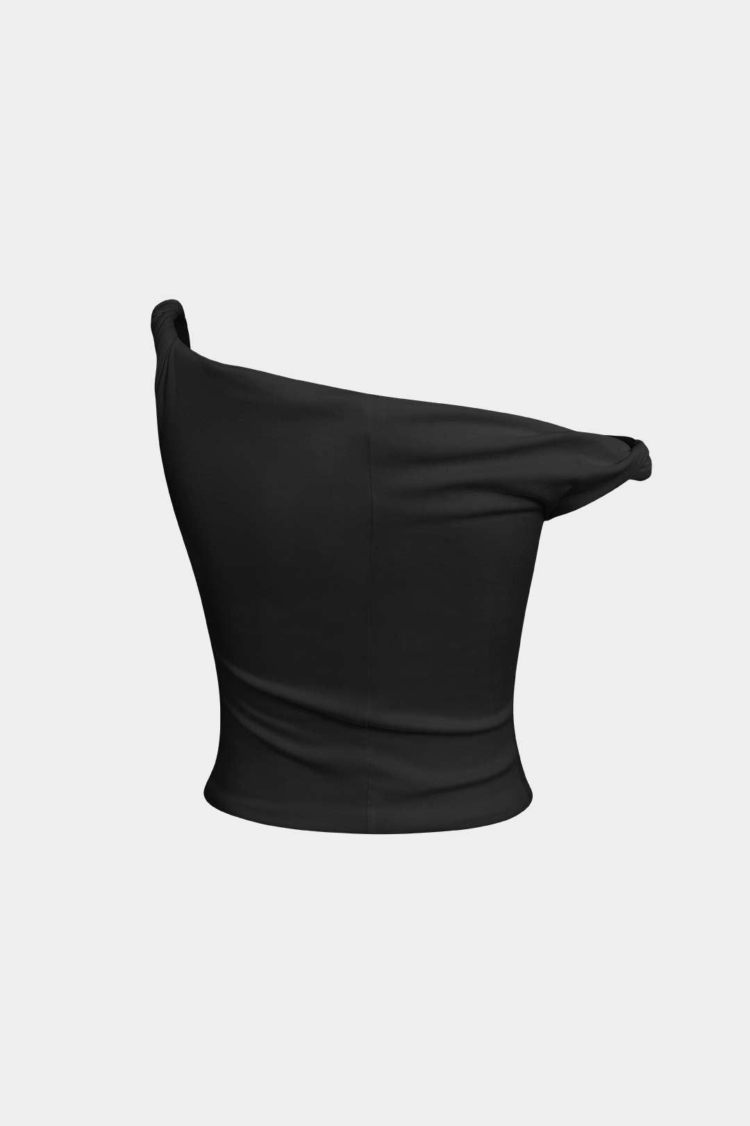 "Basic Asymmetrical Twist Sleeveless Top"