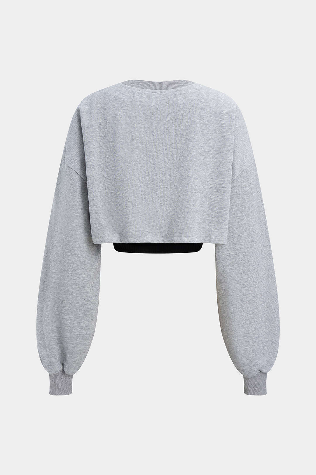 "Contrast Asymmetrical Long Sleeve Sweatshirt"