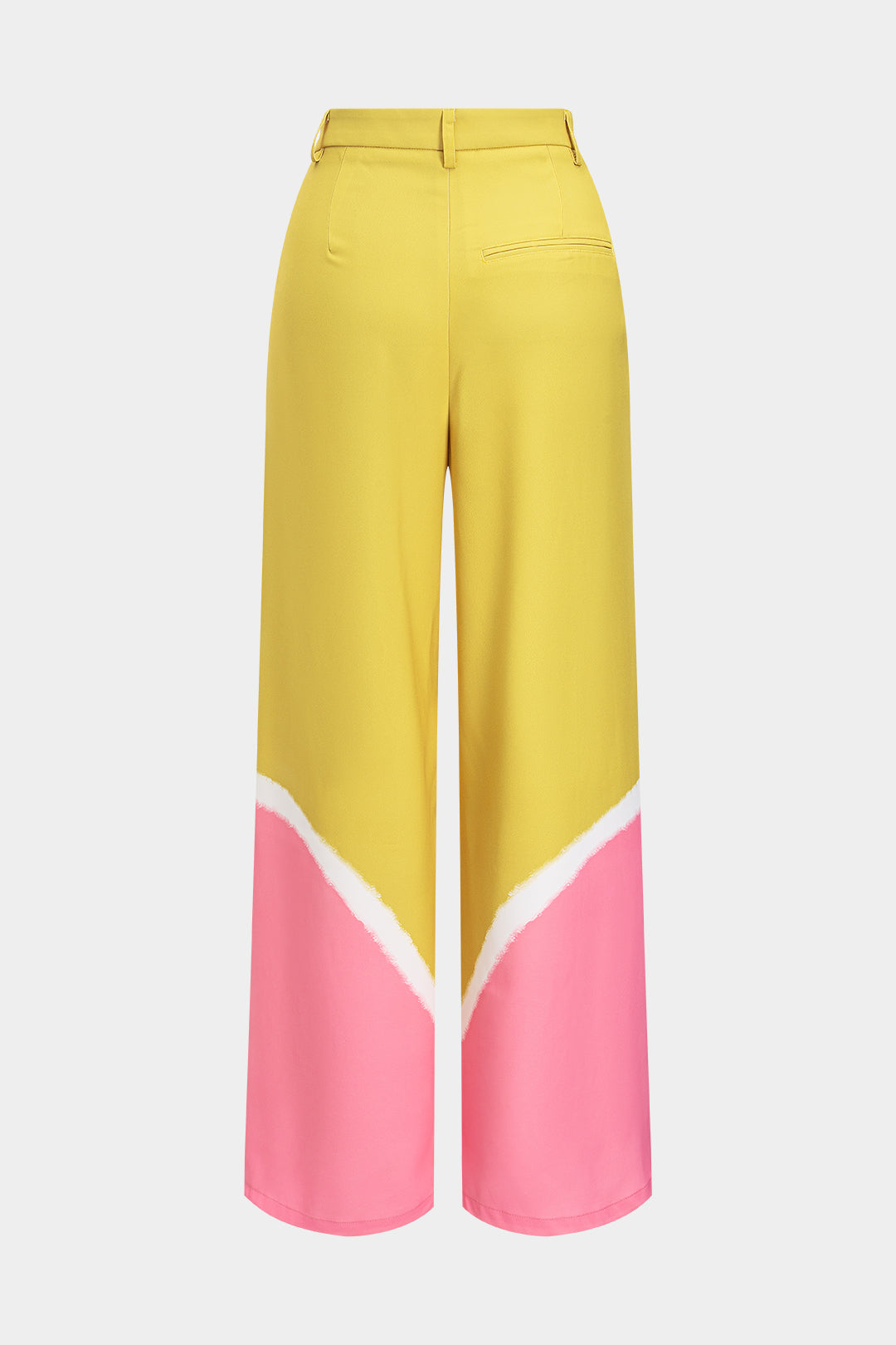 "Contrast Wide Leg Trousers"