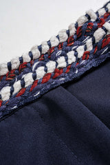"Contrast Trim Wide Leg Shorts"