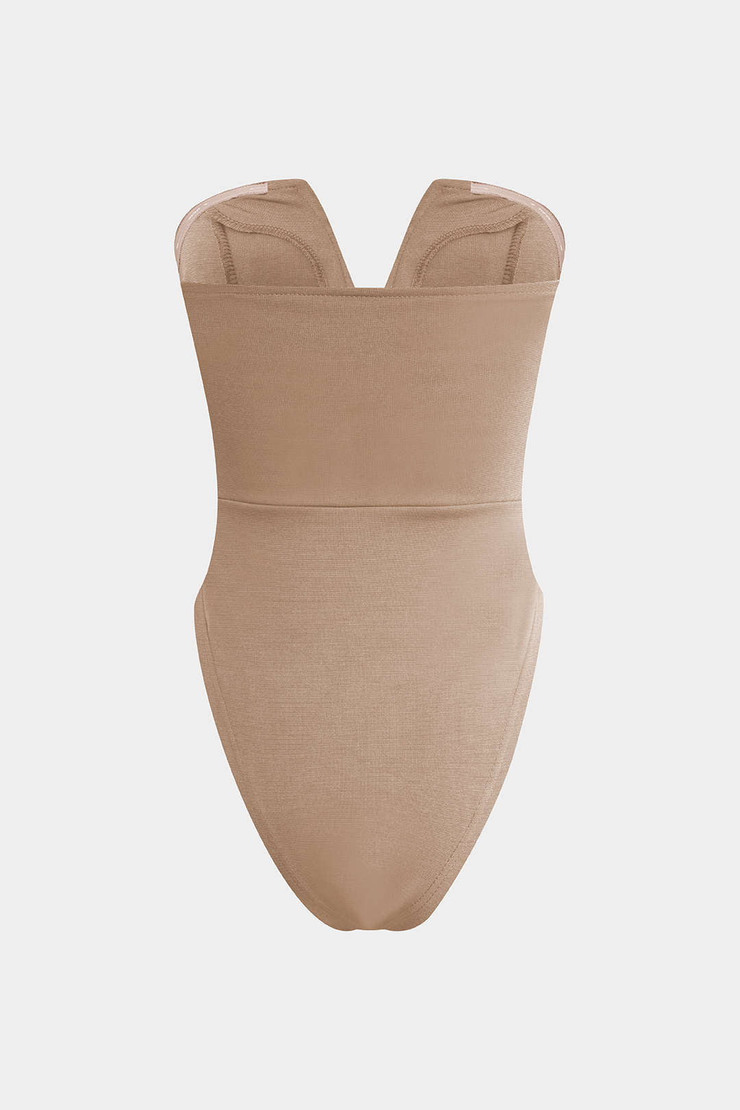 "Basic V-neck Strapless Bodysuit"