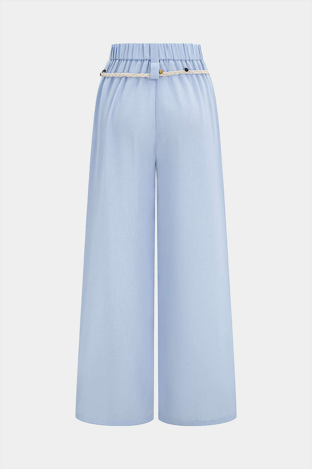 "Belted Tassel WIde Leg Pants"