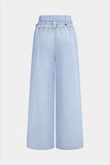 "Belted Tassel WIde Leg Pants"