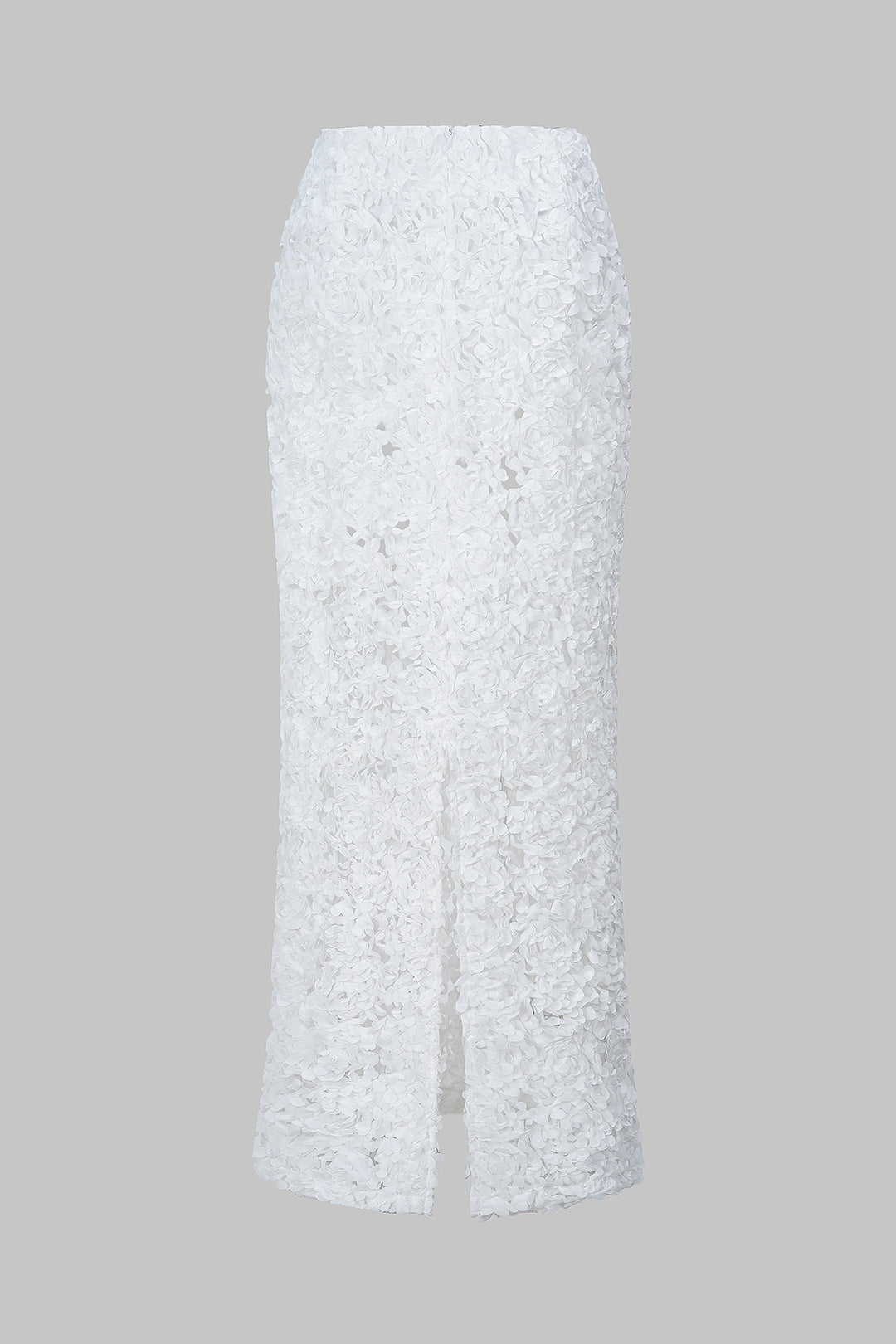 "3D Floral Textured Skirt"