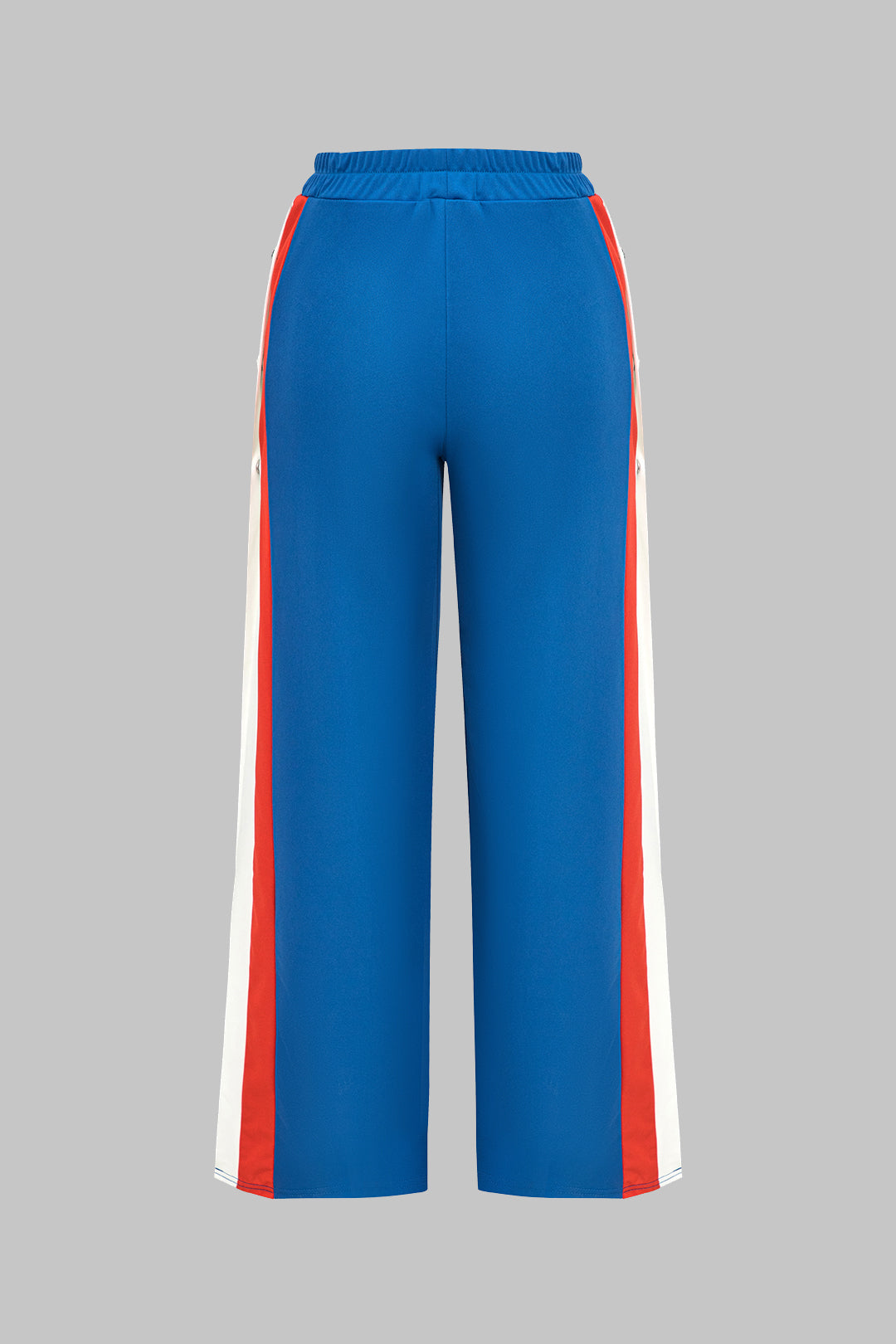 "Color Block Wide Leg Trousers"