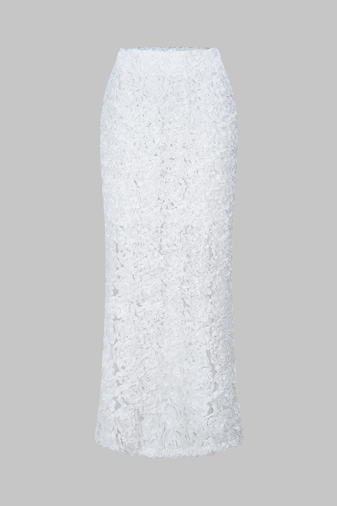 "3D Floral Textured Skirt"