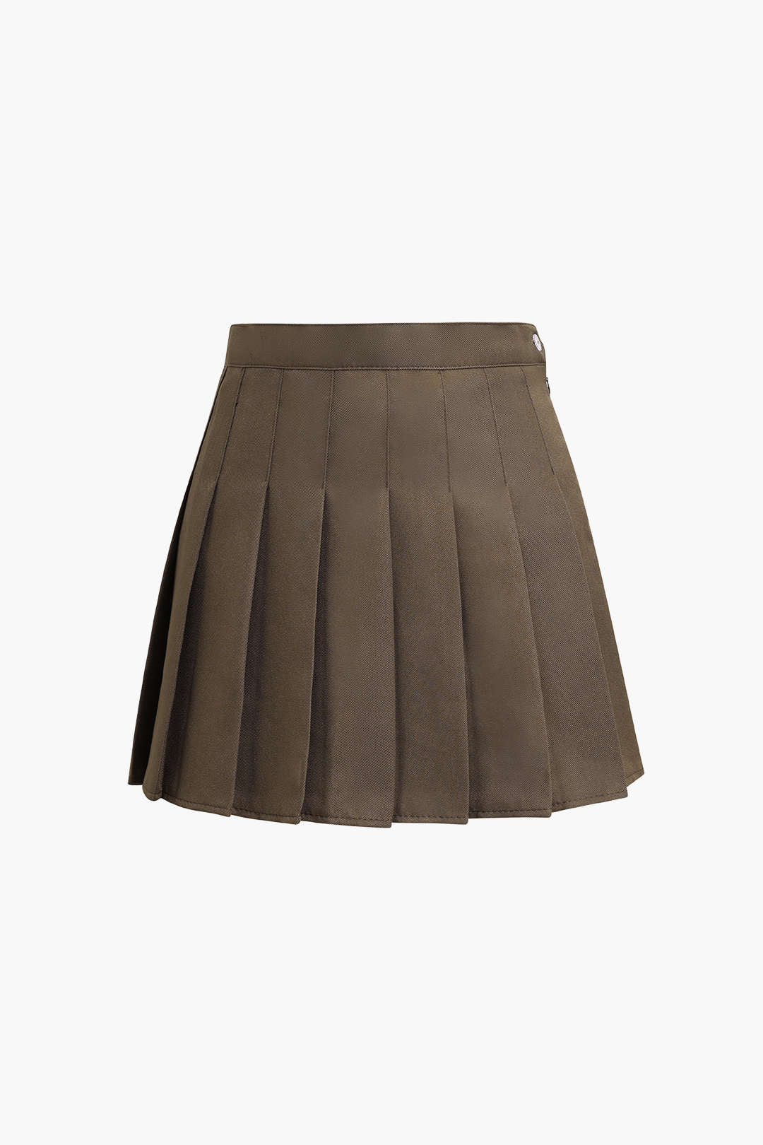 "Basic Pleated Mini Skirt"