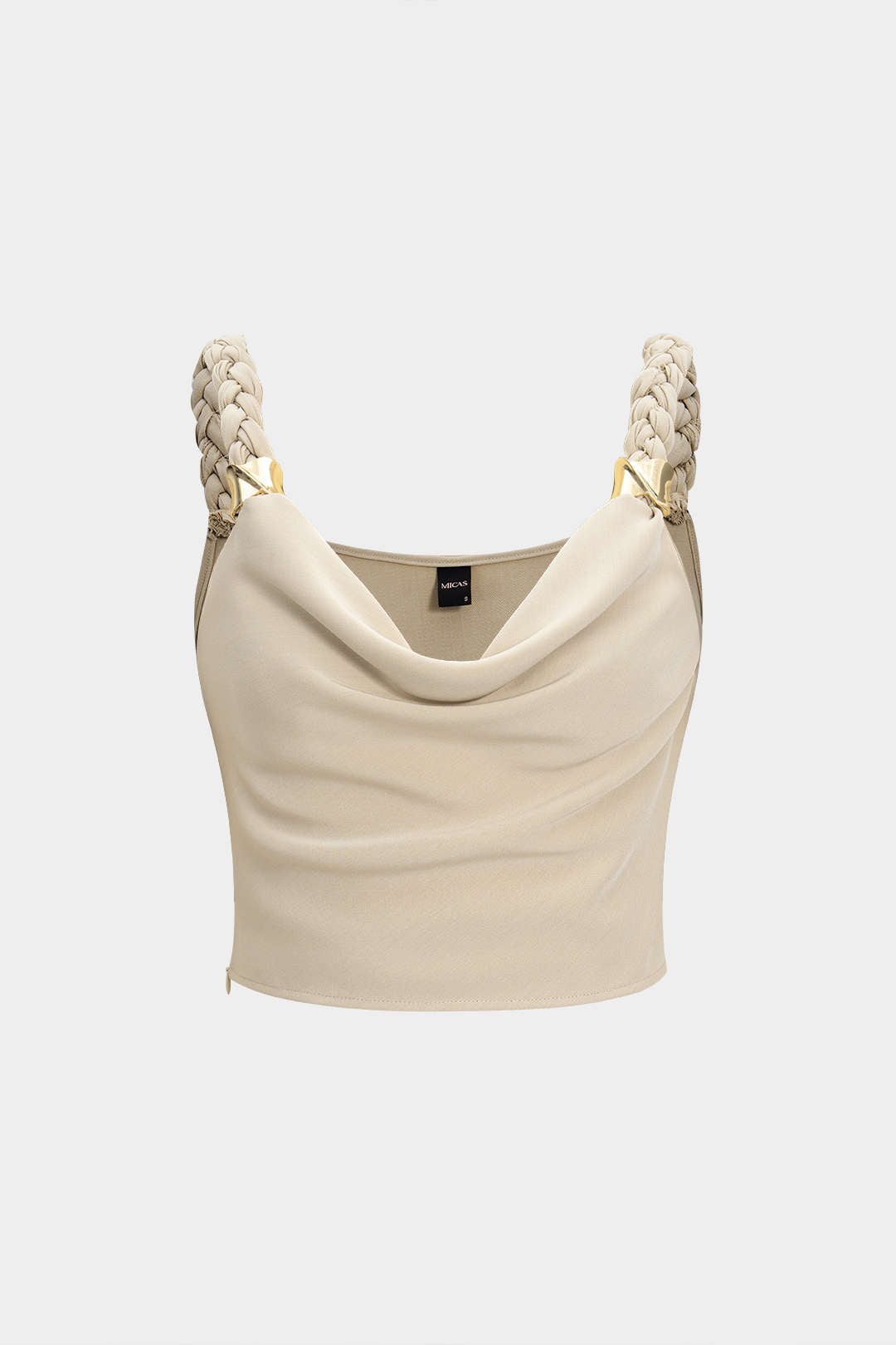 "Braided Cowl Neck Cami Top"