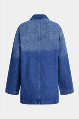 "Denim Long Sleeve Mini Dress"