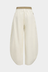 "Asymmetrical Button Wide Leg Trousers"