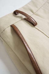 "Contrast Pleated Mini Skirt"