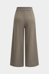 "Asymmetrical Tie-Up Wide Leg Pants"