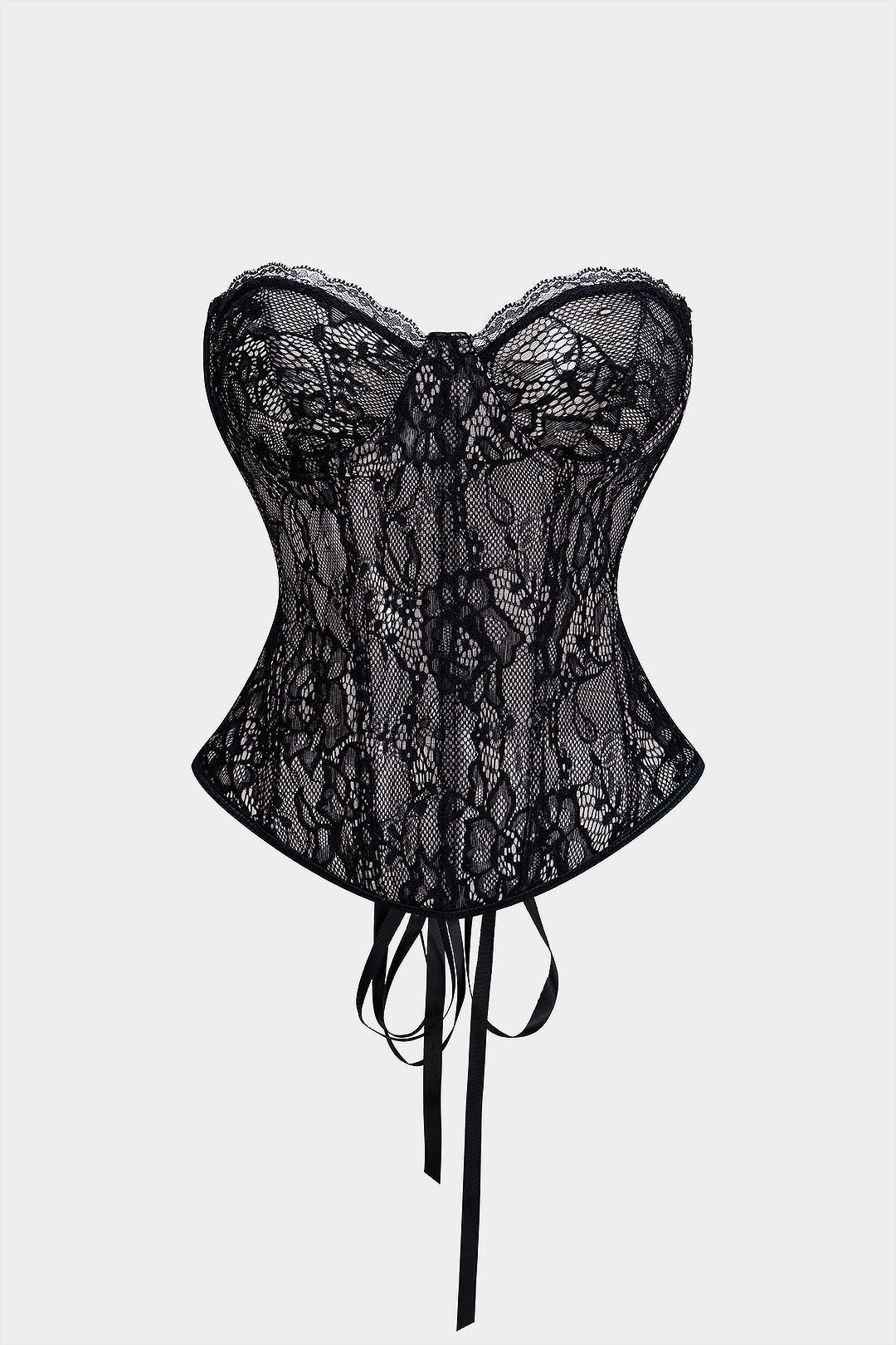 "Bustier Backless Tie Corset Top"