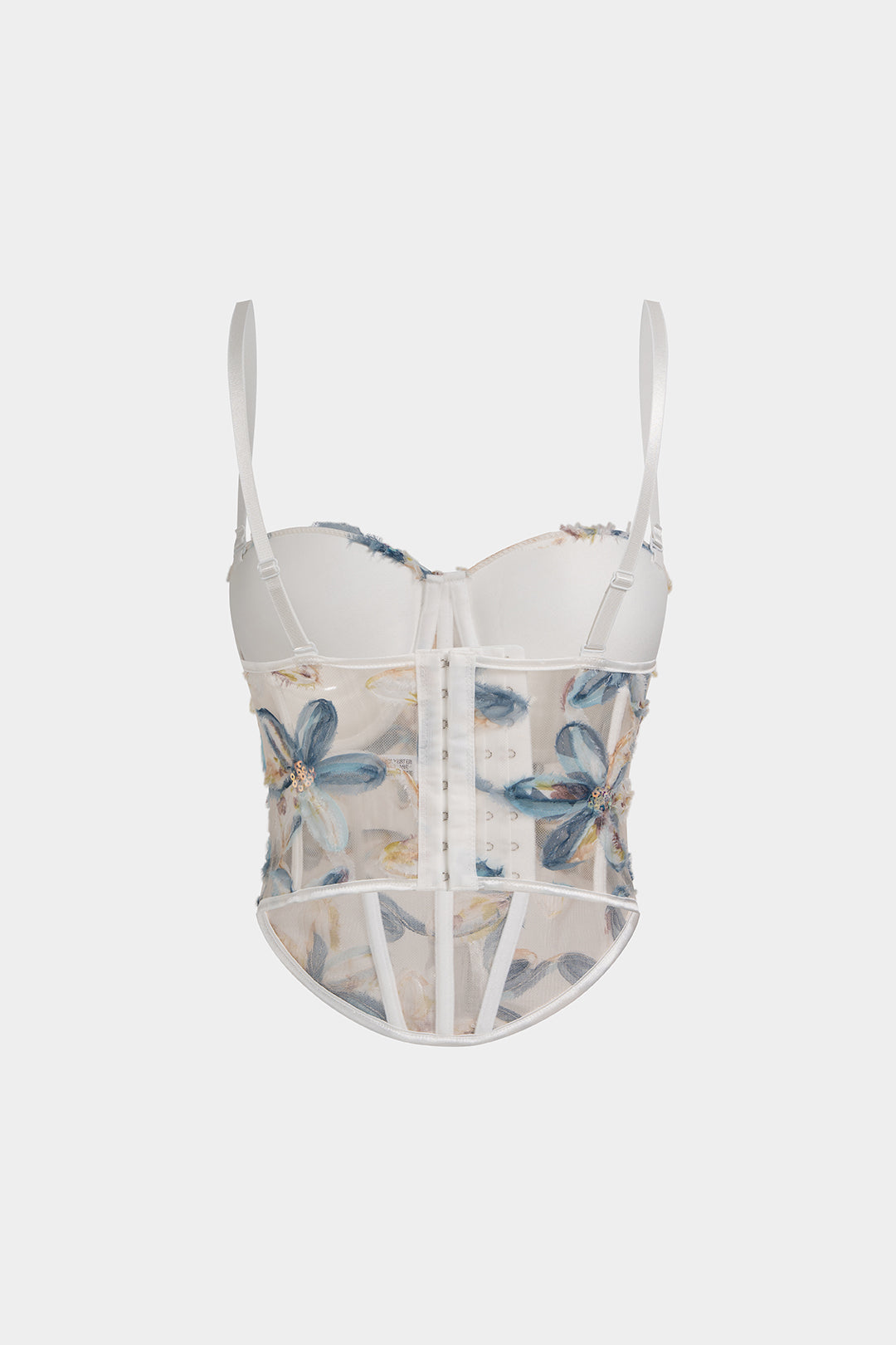 "3D Floral Sequin Corset Cami Top"