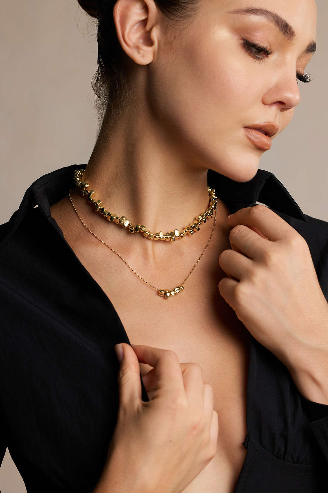 "Alloy Irregular Pendant Necklace"
