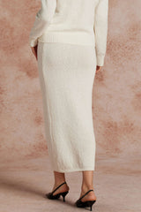 "Basic Solid Texture Skirt"