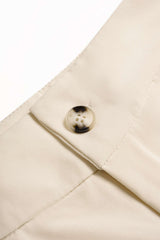 "Button Wide-Leg Pants"