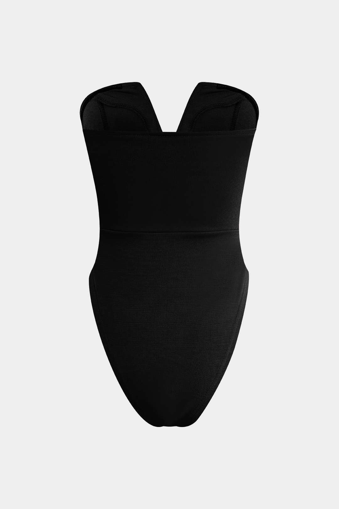"Basic V-neck Strapless Bodysuit"