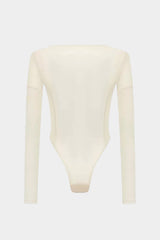 "Abstract Print Long-Sleeve Bodysuit"