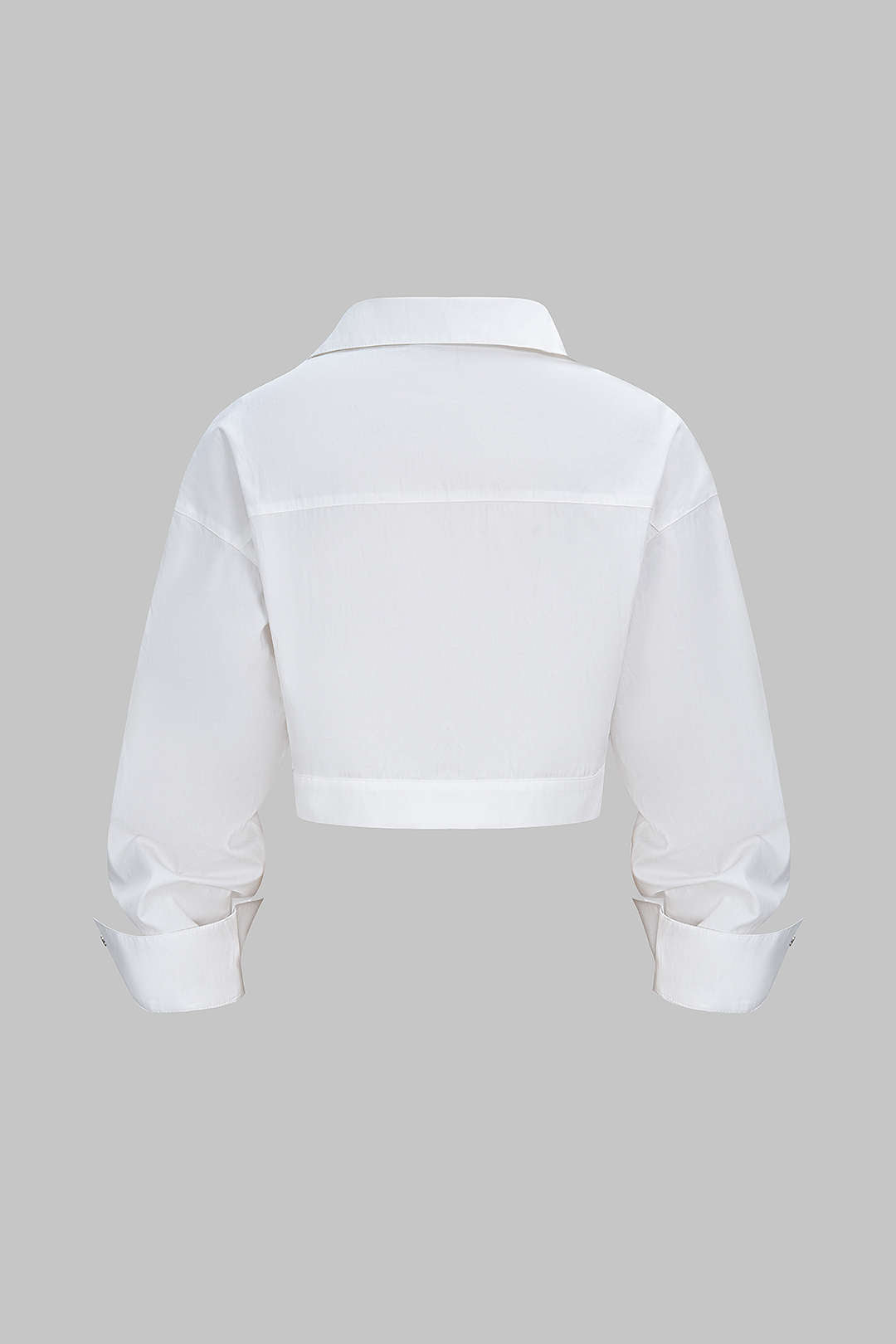 "Asymmetrical Zipper Long-Sleeve Shirt"
