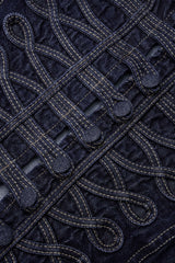 "Denim Button Tank Top"